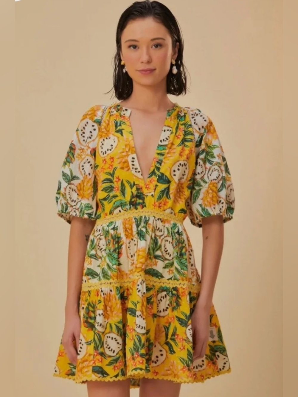 FARM Rio Biriba Mix Mini Dress Size XS/M